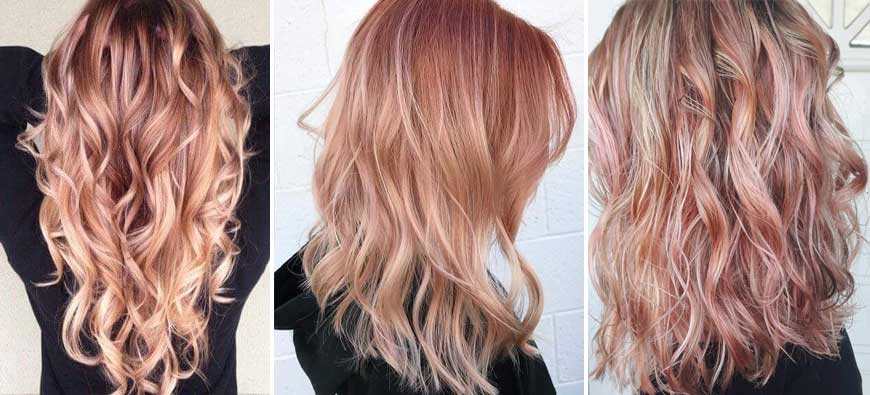 Truskawkowy blond przykłady koloryzacji 