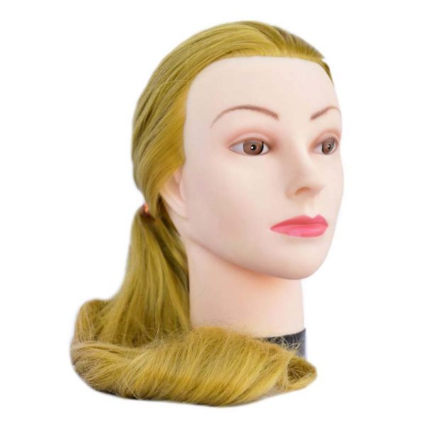 Fryzjerska główka treningowa włosy blond 65-70cm